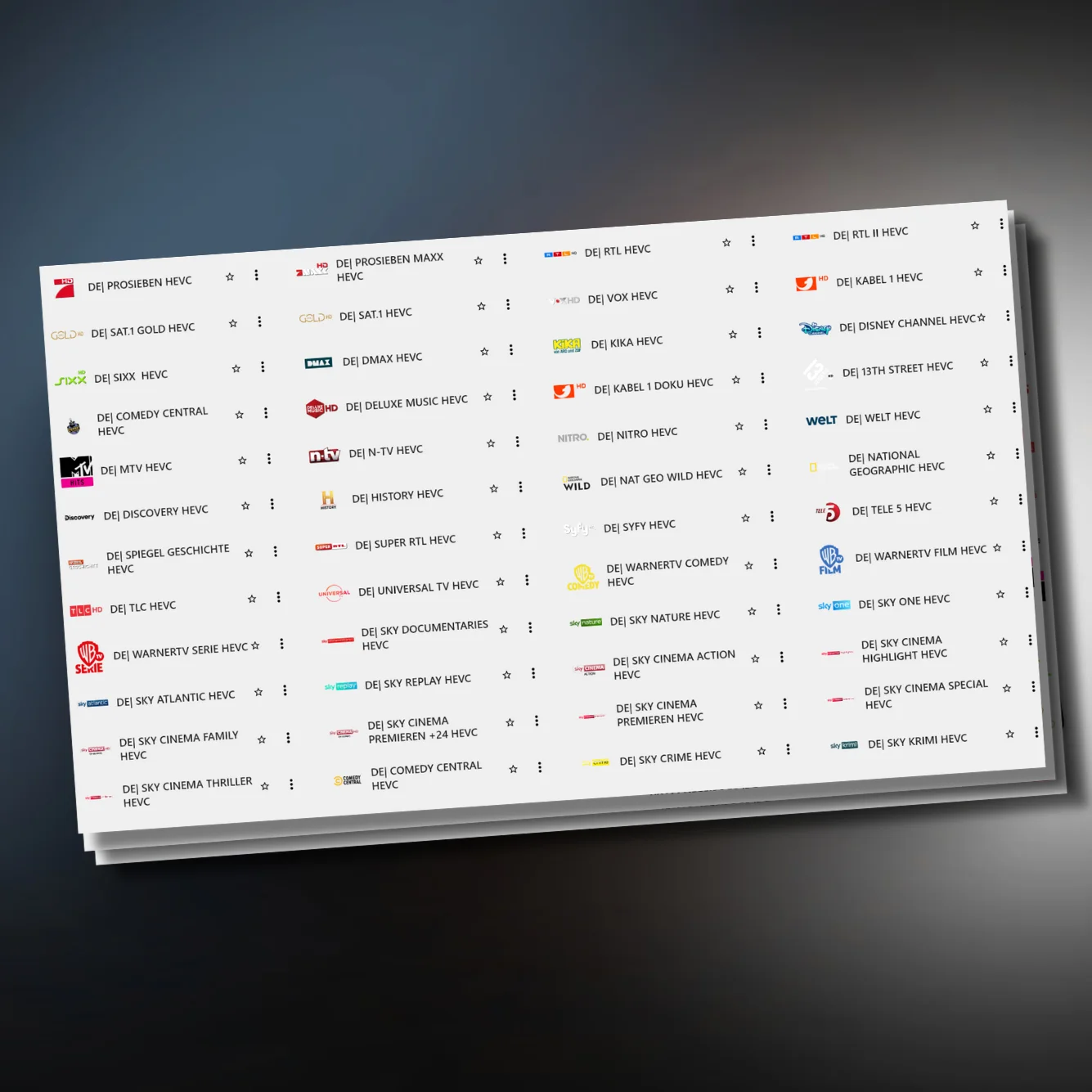 German IPTV Kanäle